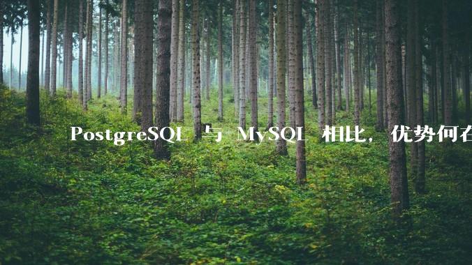 PostgreSQL 与 MySQL 相比，优势何在？